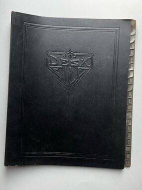 Vintage Alphabetical Desk Organizer File